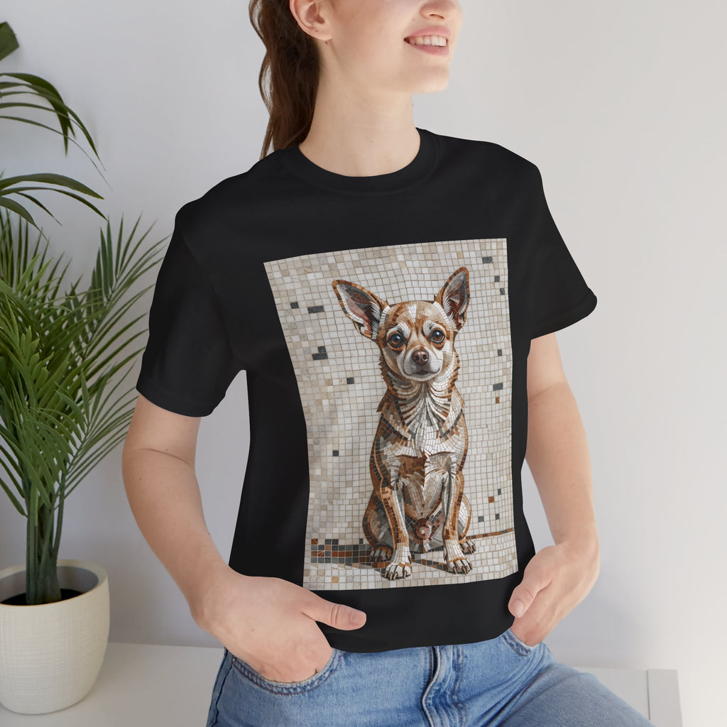 Chihuahua T Shirt | Living Work of Art Collection | Mosaic Style
