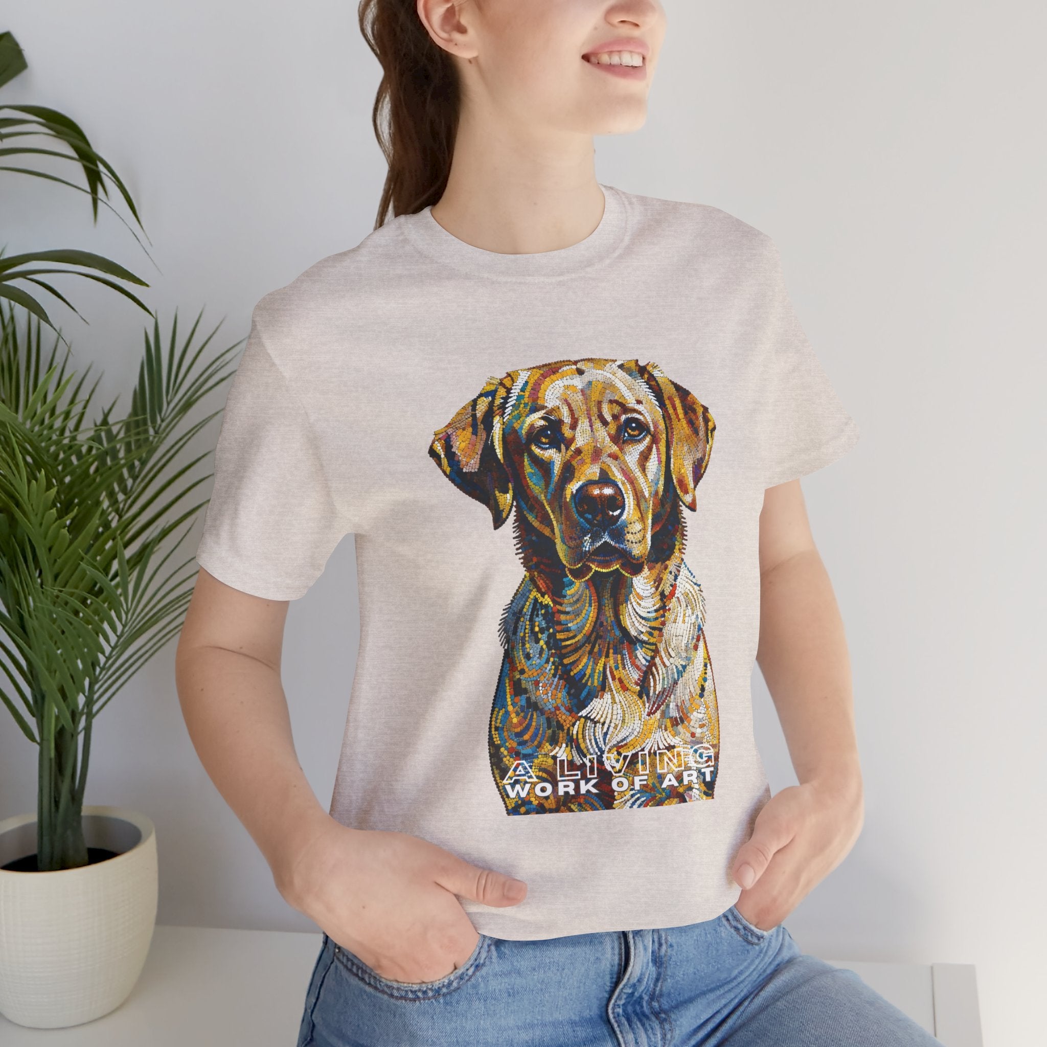 Labrador Retriever T Shirt | Living Work of Art Collection | Pointillism Style
