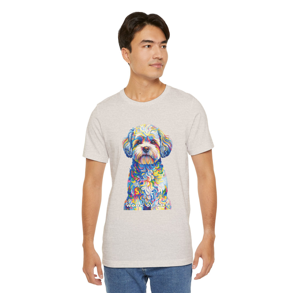 Shih-Poo T Shirt | Living Work of Art Collection | Pointillism Style