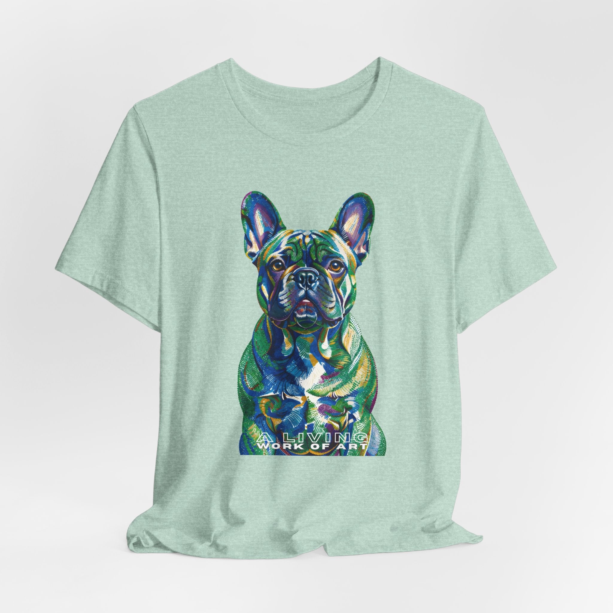 French Bulldog T Shirt | Living Work of Art Collection | Pointillism Style
