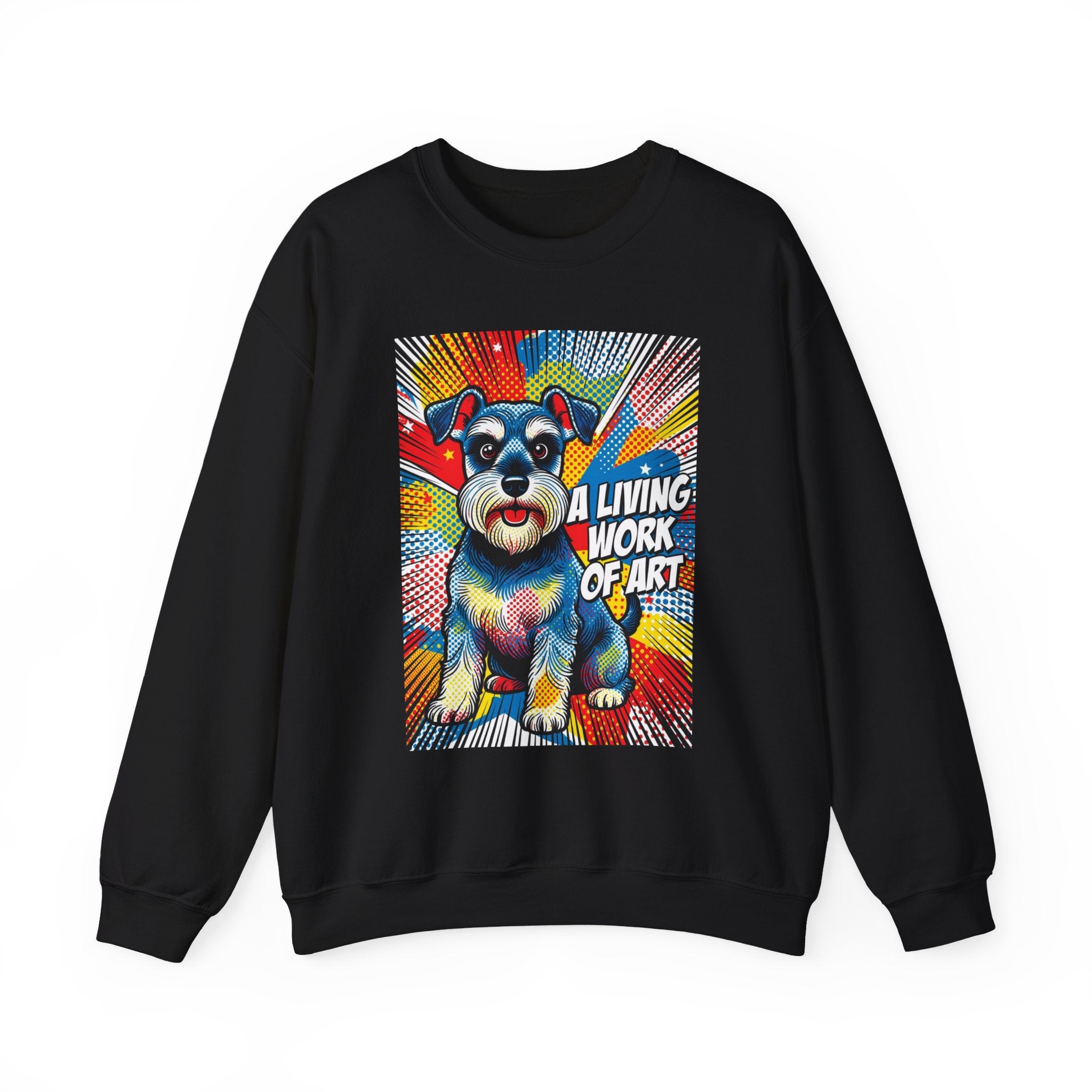 Schnauzer Sweatshirt | Living Work of Art Collection | Pop Art