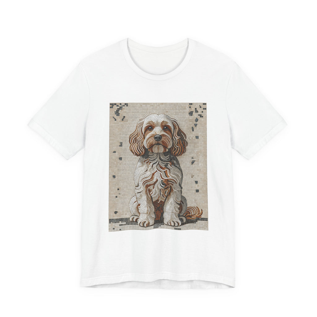 Cavapoo T Shirt | Living Work of Art Collection | Mosaic Style