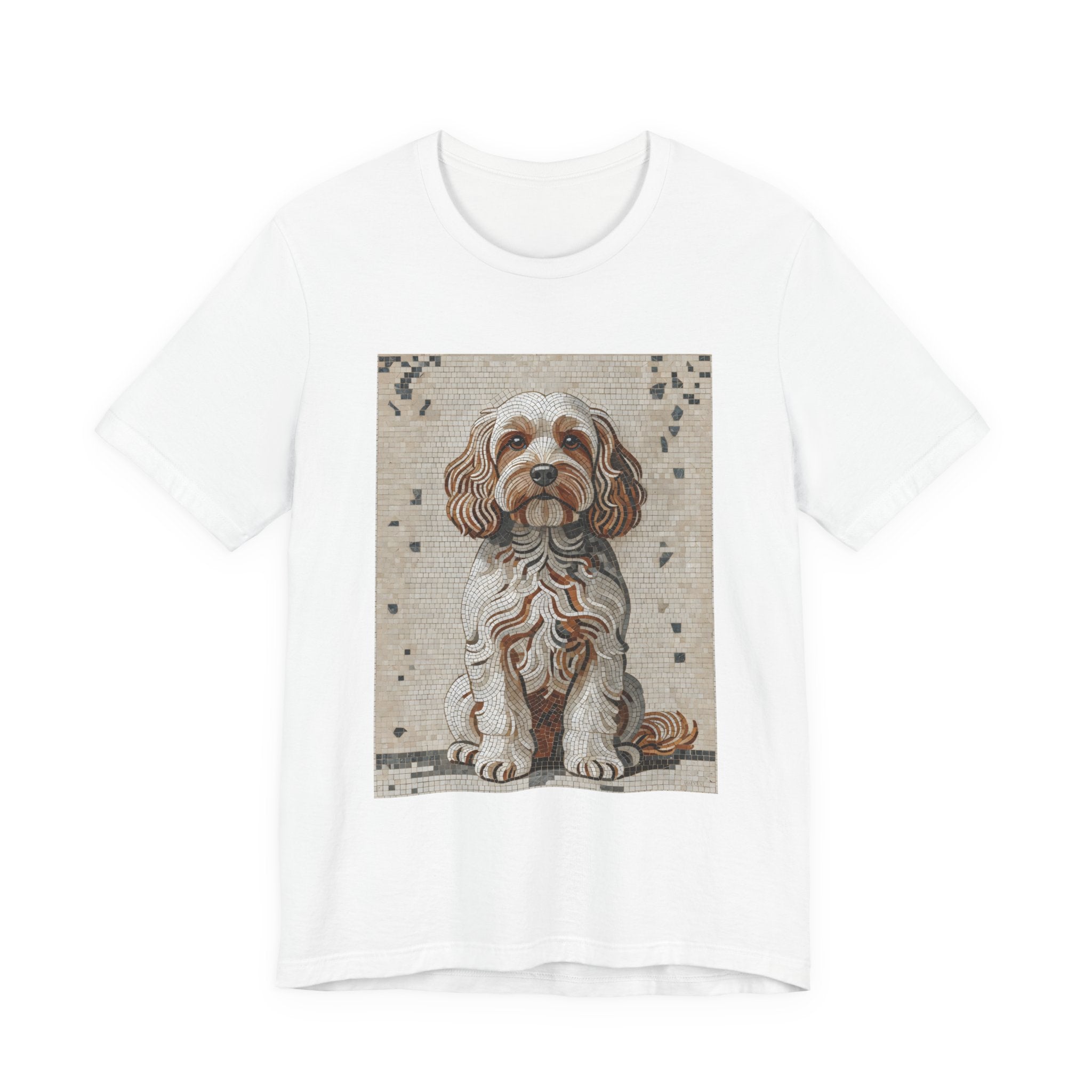Cavapoo T Shirt | Living Work of Art Collection | Mosaic Style