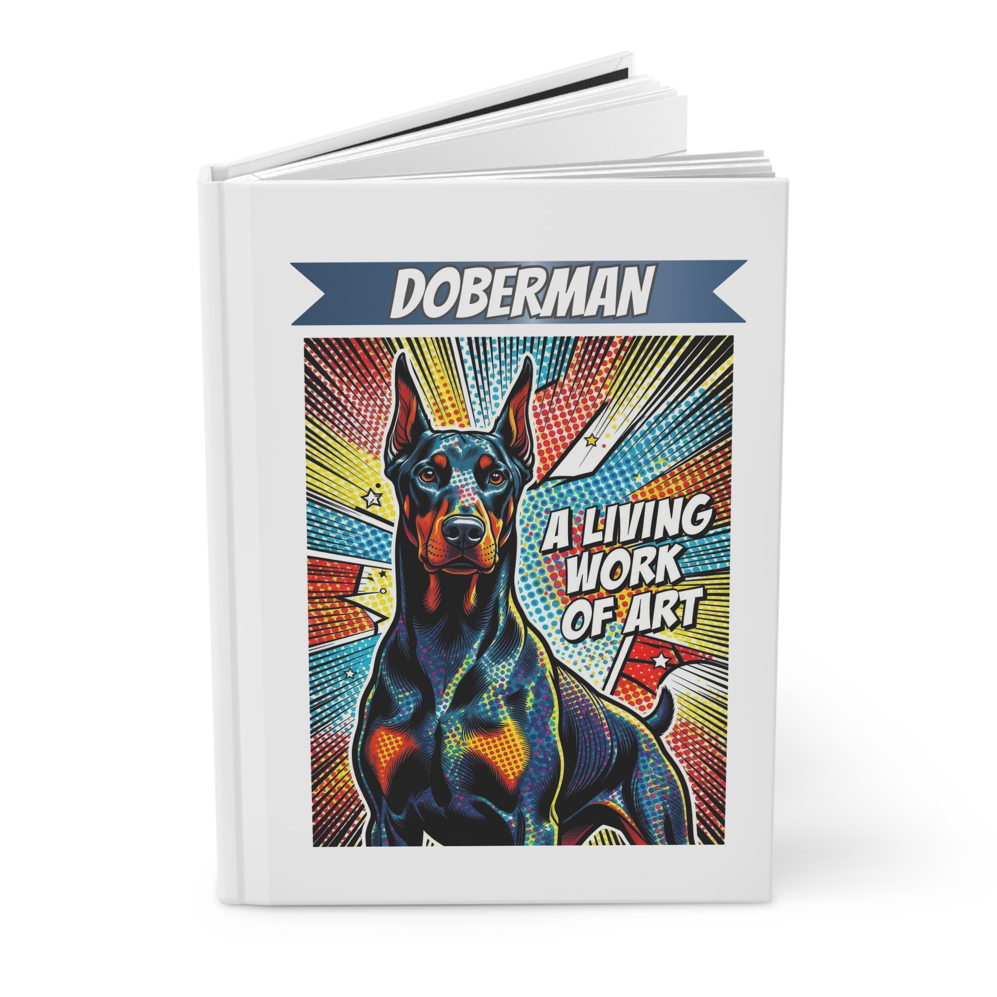 Doberman Pinscher Notebook | Living Work of Art Diary Collection | Pop Art