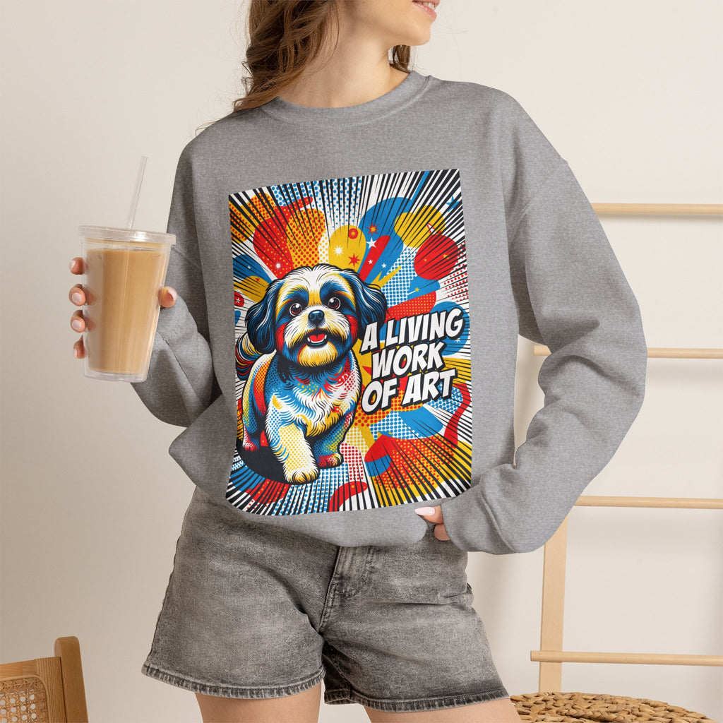 Shih Tzu Sweatshirt | Living Work of Art Collection | Pop Art