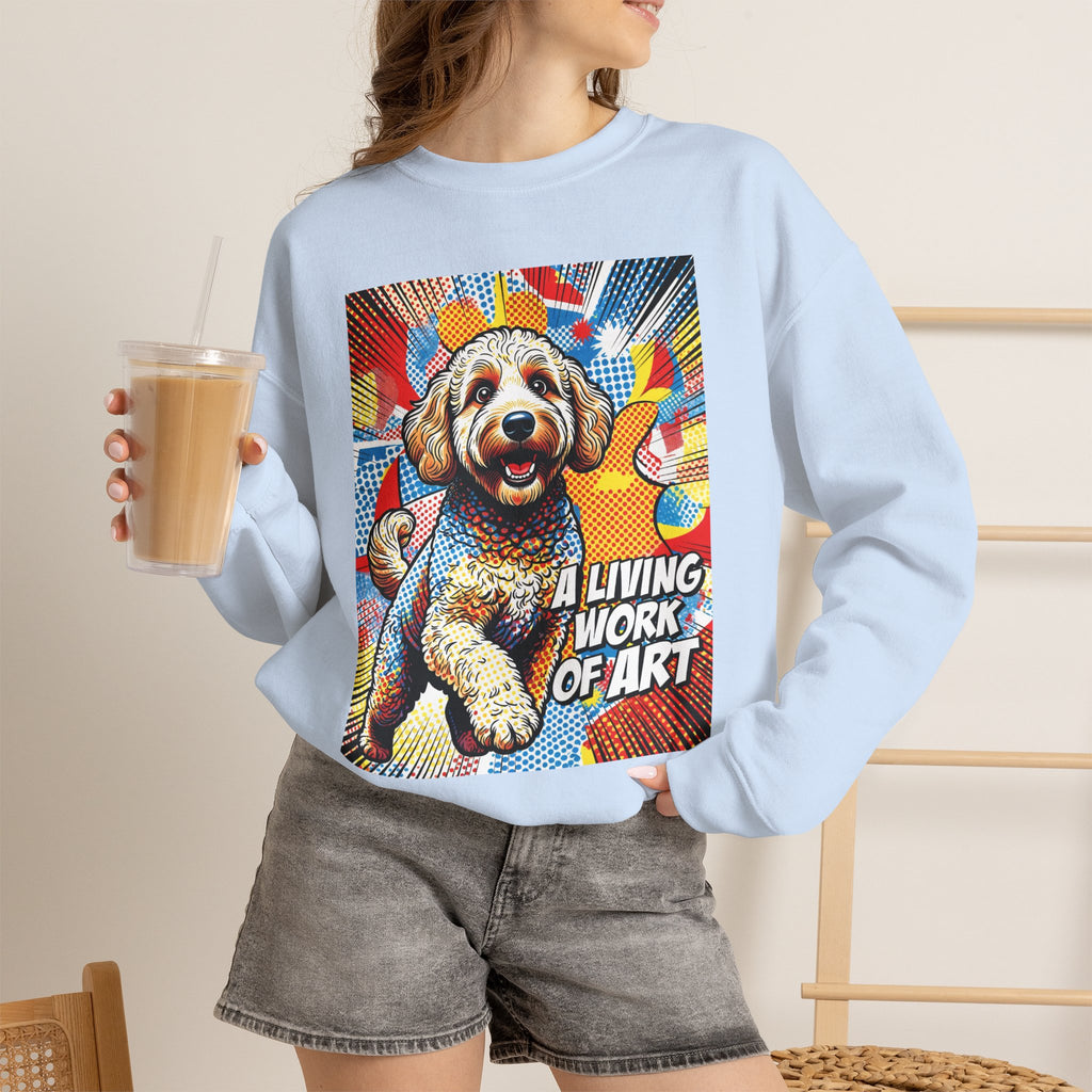 Goldendoodle Sweatshirt | Living Work of Art Collection | Pop Art