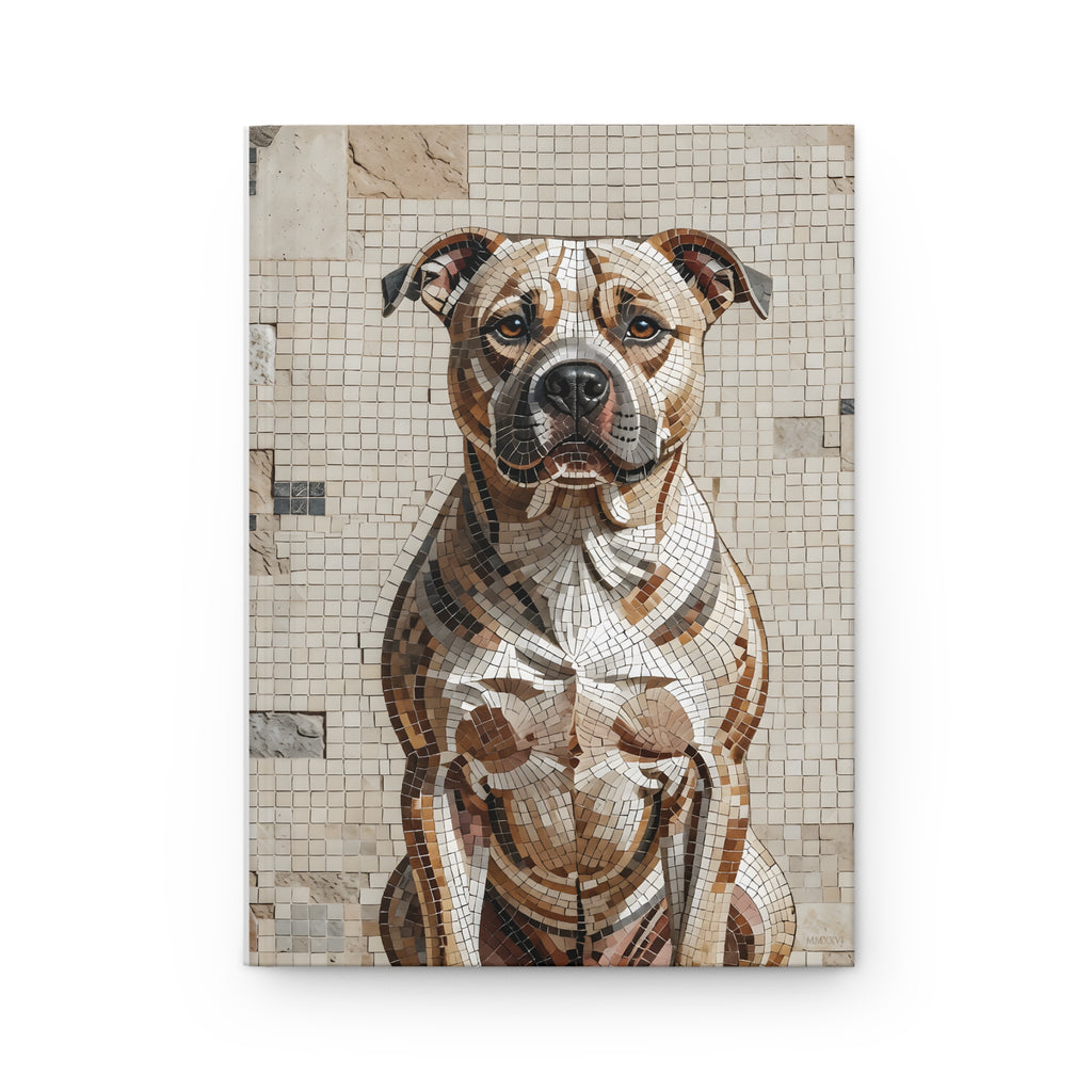 Staffordshire Bull Terrier Notebook | Living Work of Art Collection | Mosaic Style