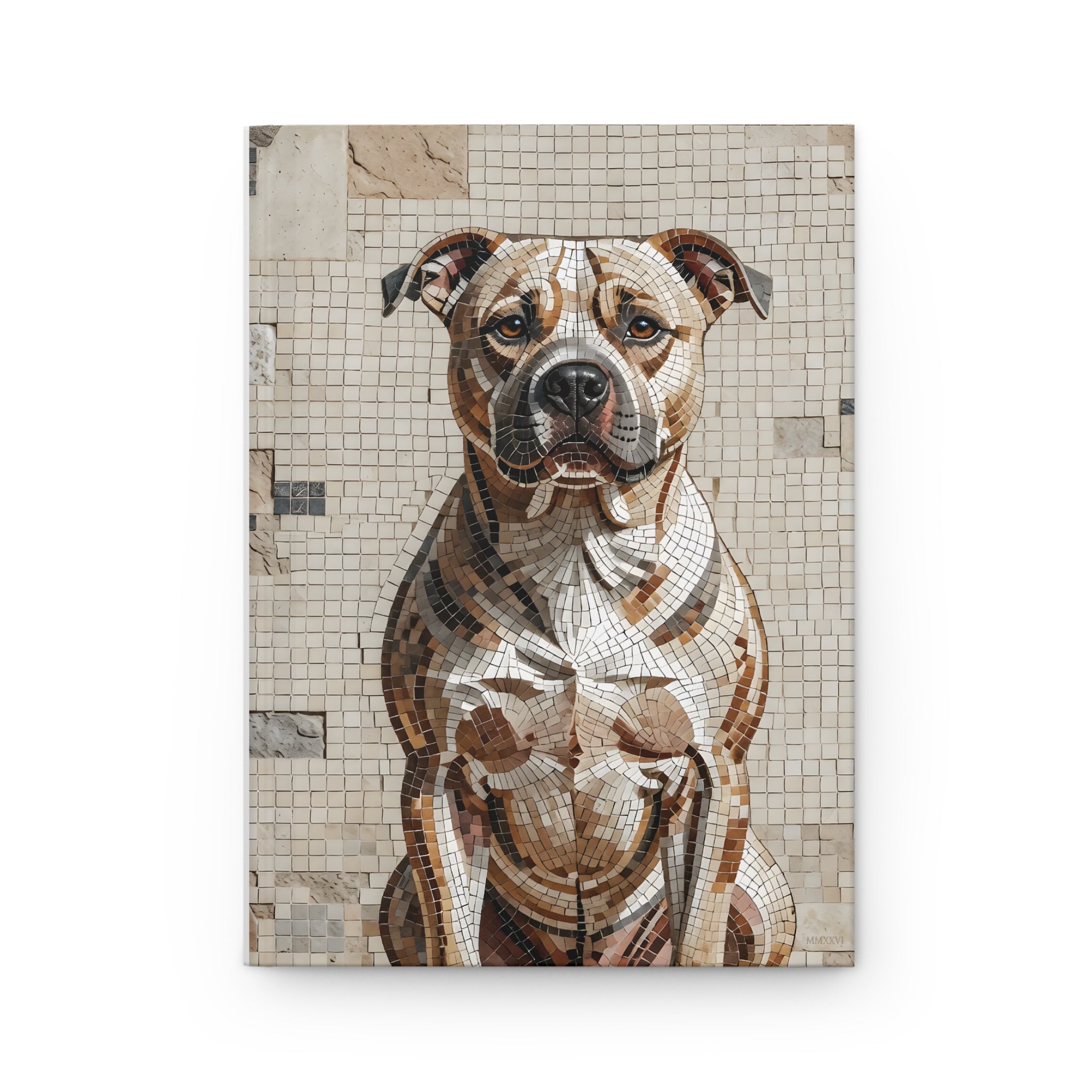 Staffordshire Bull Terrier Notebook | Living Work of Art Collection | Mosaic Style