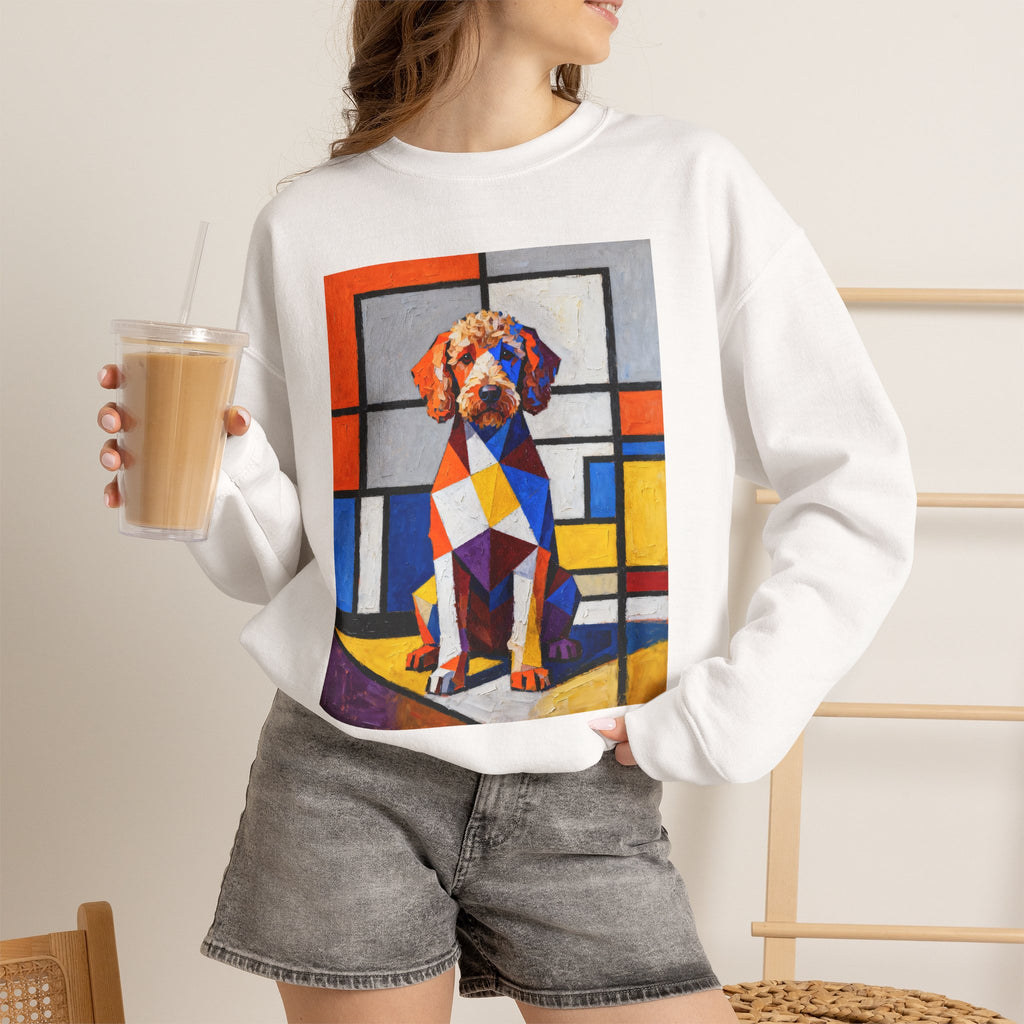 Labradoodle Sweatshirt | Living Work of Art Collection | Cubist Style
