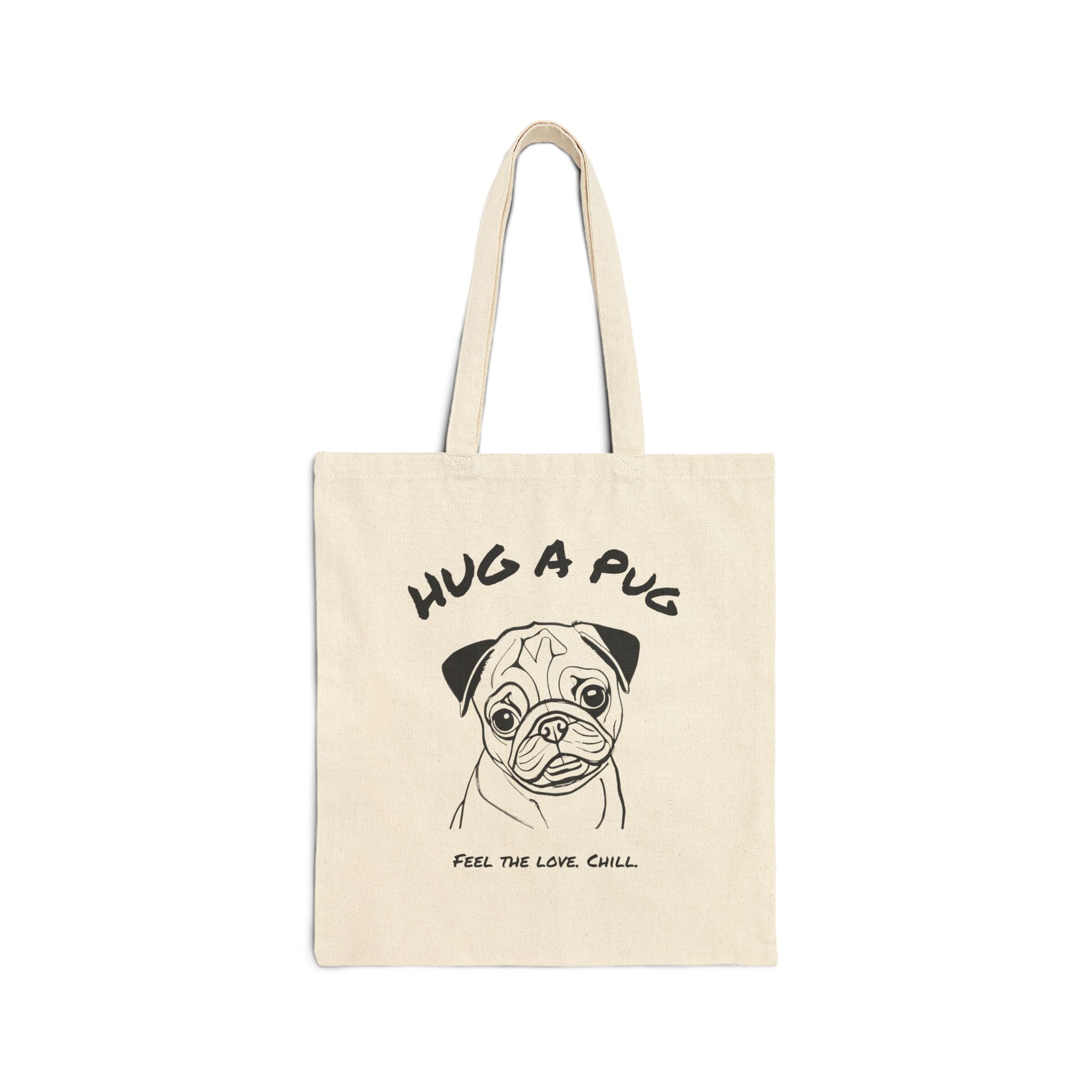 Pug Tote Bag | Hug a Pug