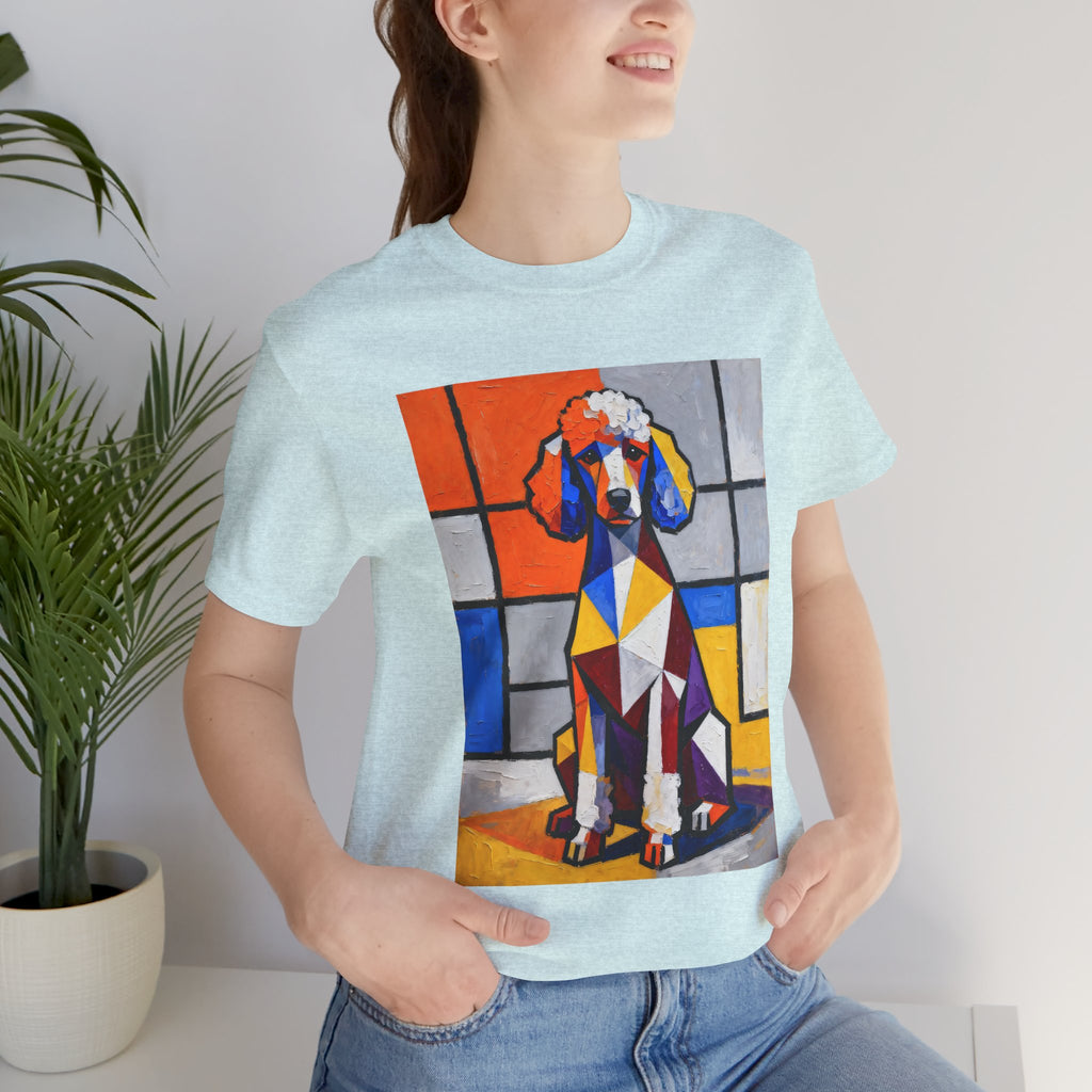 Poodle T Shirt | Living Work of Art Collection | Cubist Style