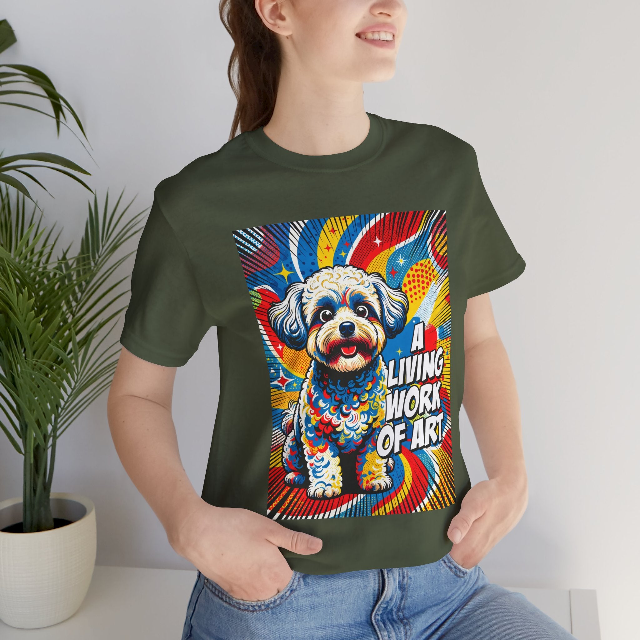 Shih-Poo T Shirt | Living Work of Art Collection | Pop Art