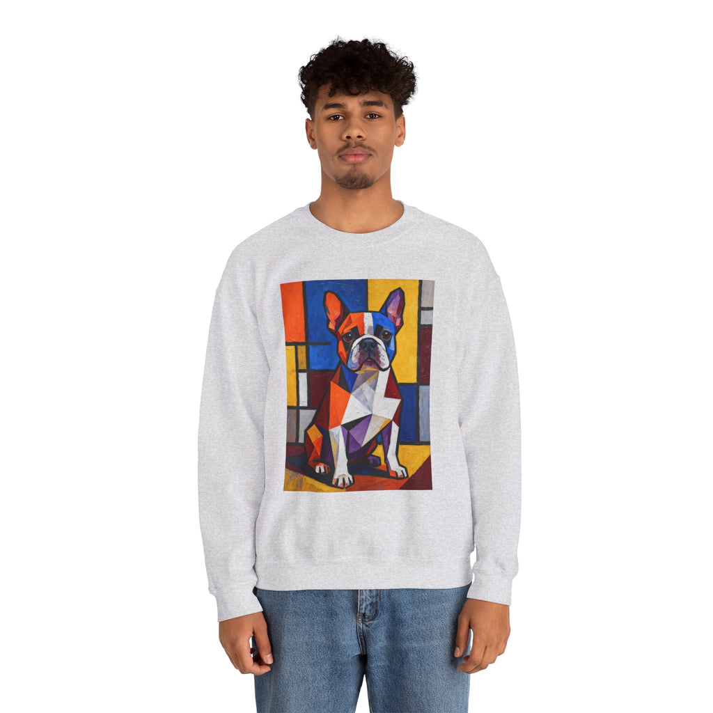 French Bulldog Sweatshirt | Living Work of Art Collection | Cubist Style