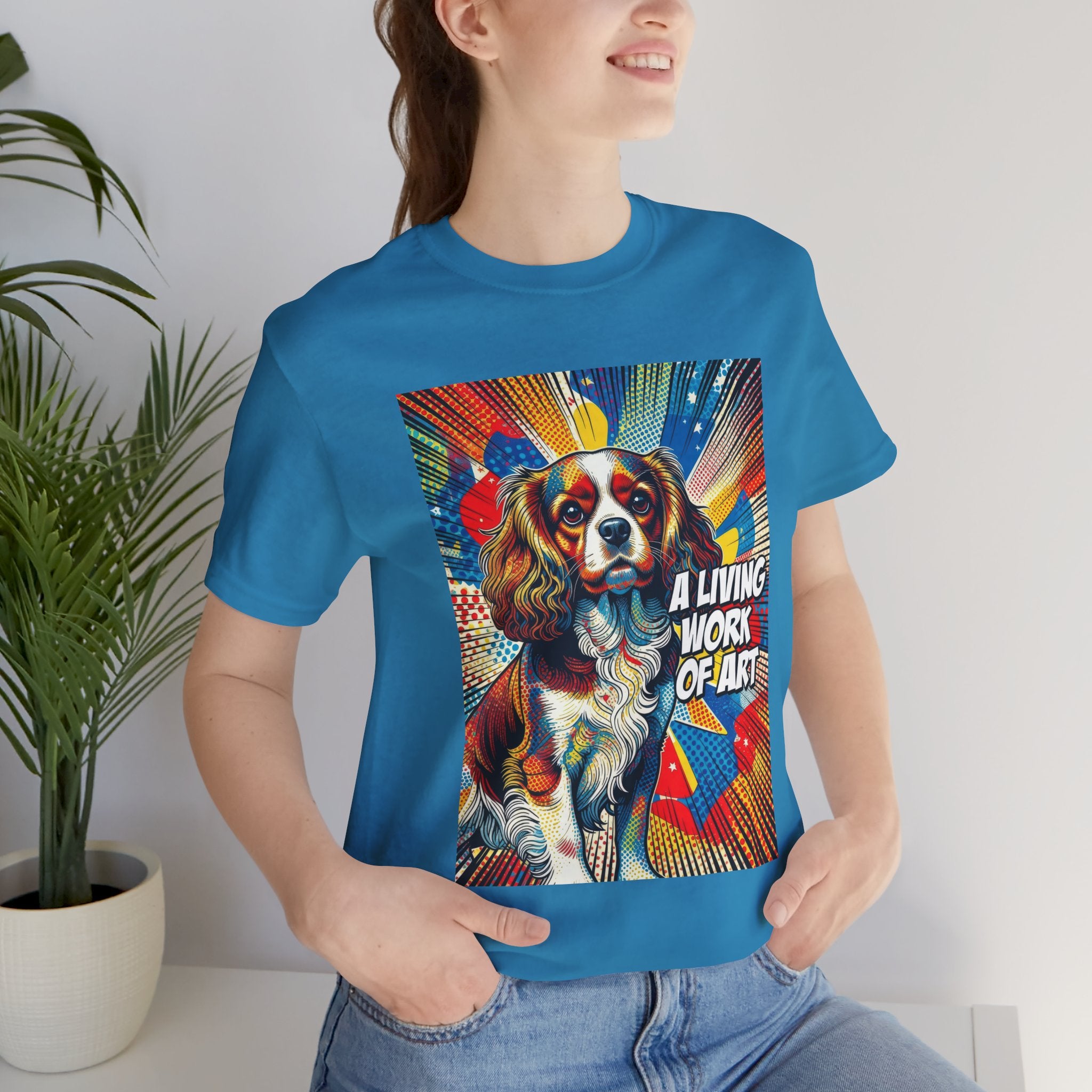 Cavalier King Charles Spaniel T Shirt | Living Work of Art Collection | Pop Art