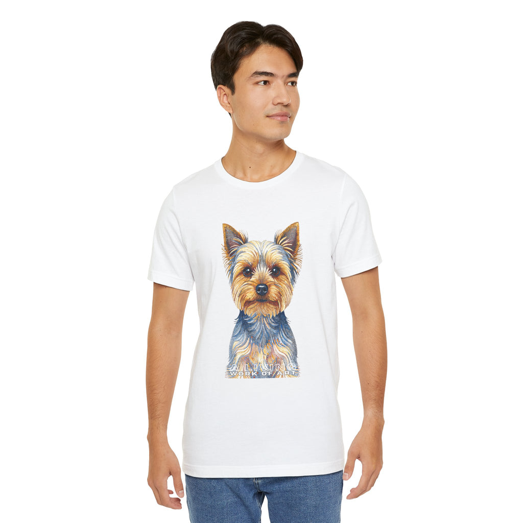 Yorkshire Terrier T Shirt | Living Work of Art Collection | Pointillism Style