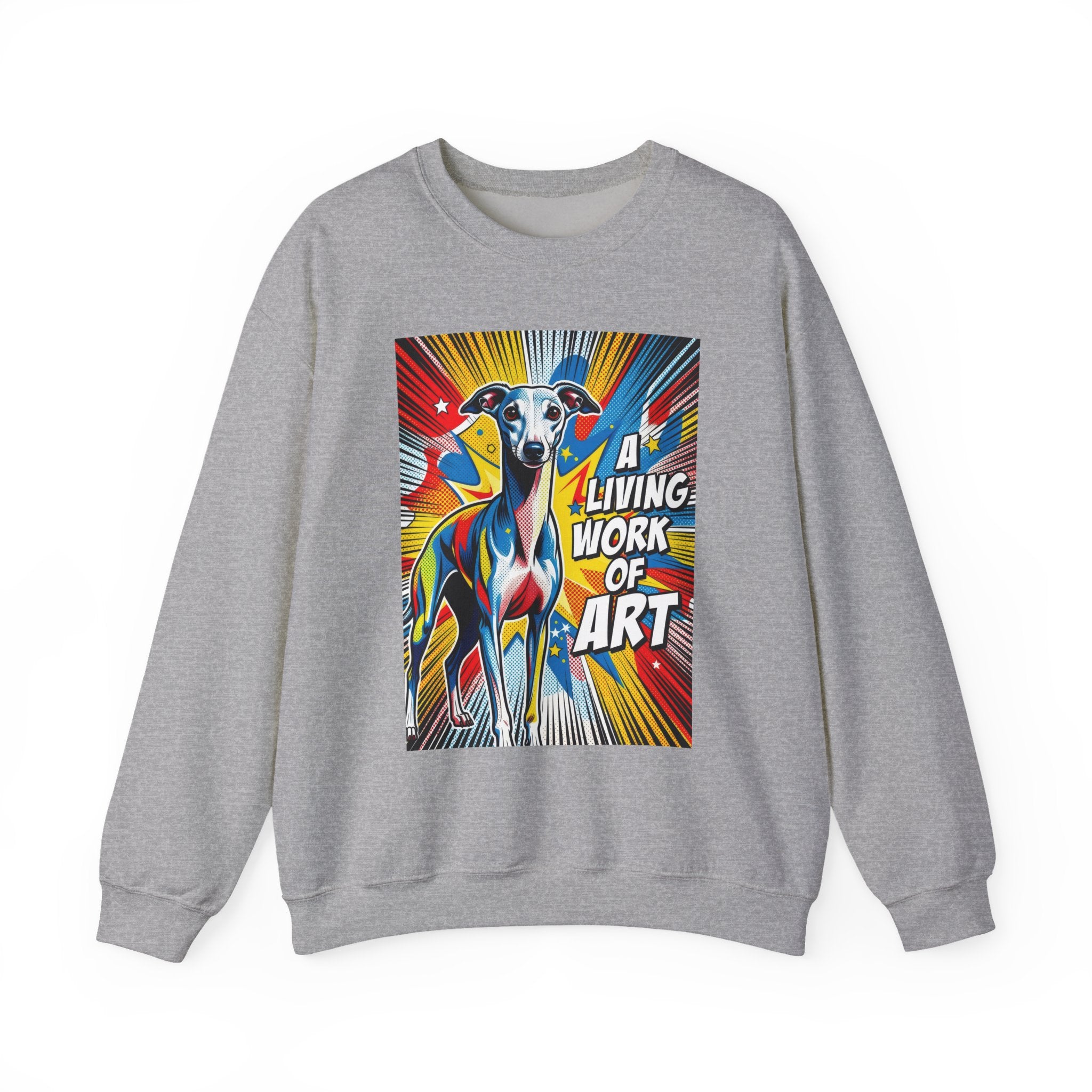 Italian Greyhound Sweatshirt | Living Work of Art Collection | Pop Art