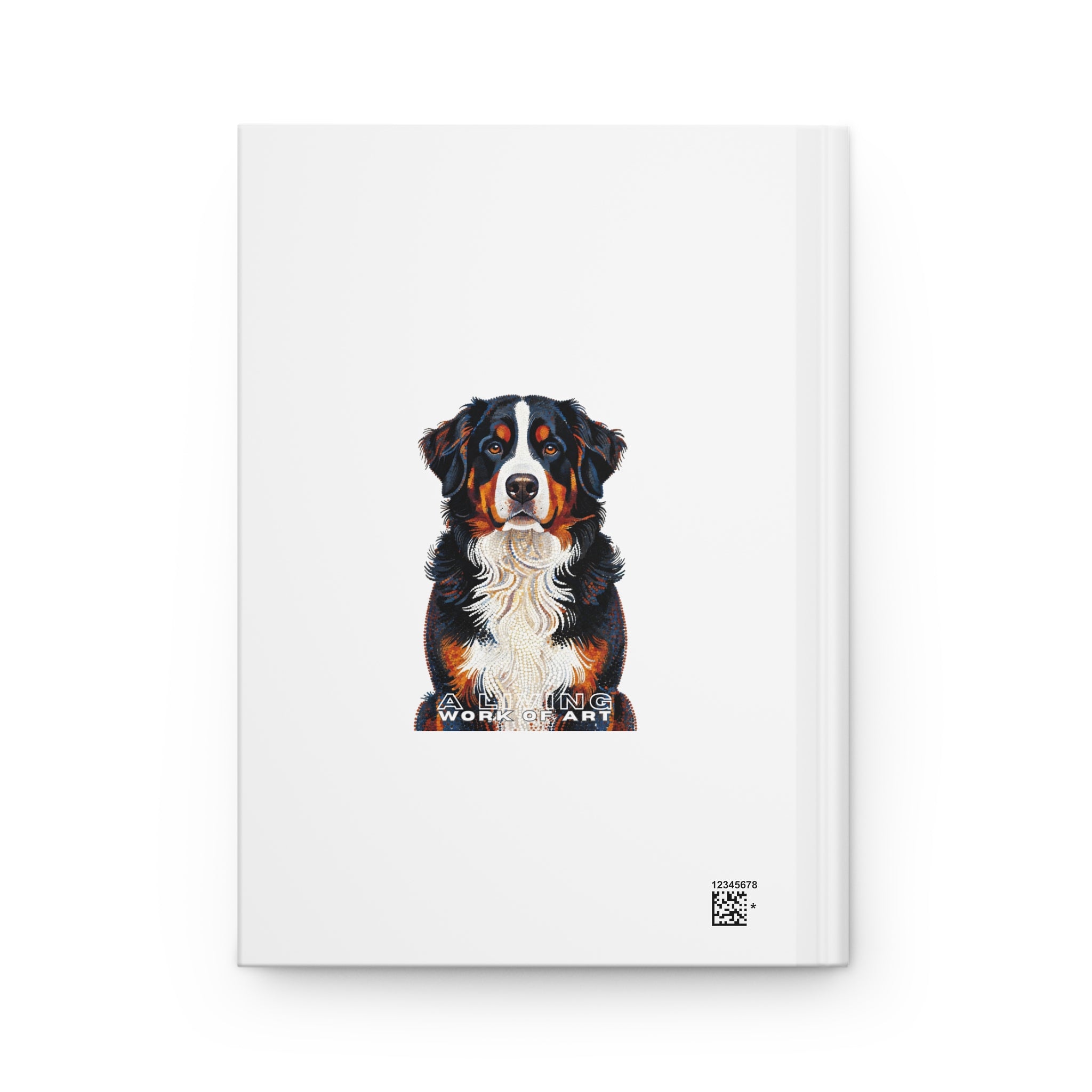 Bernese Mountain Dog Notebook | Living Work of Art Collection | Pointillism Style