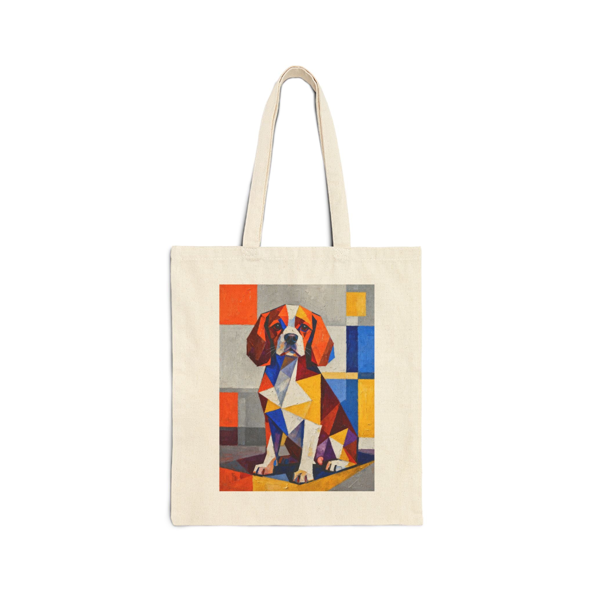 Cavalier King Charles Spaniel Tote Bag | Living Work of Art Collection | Cubist Style