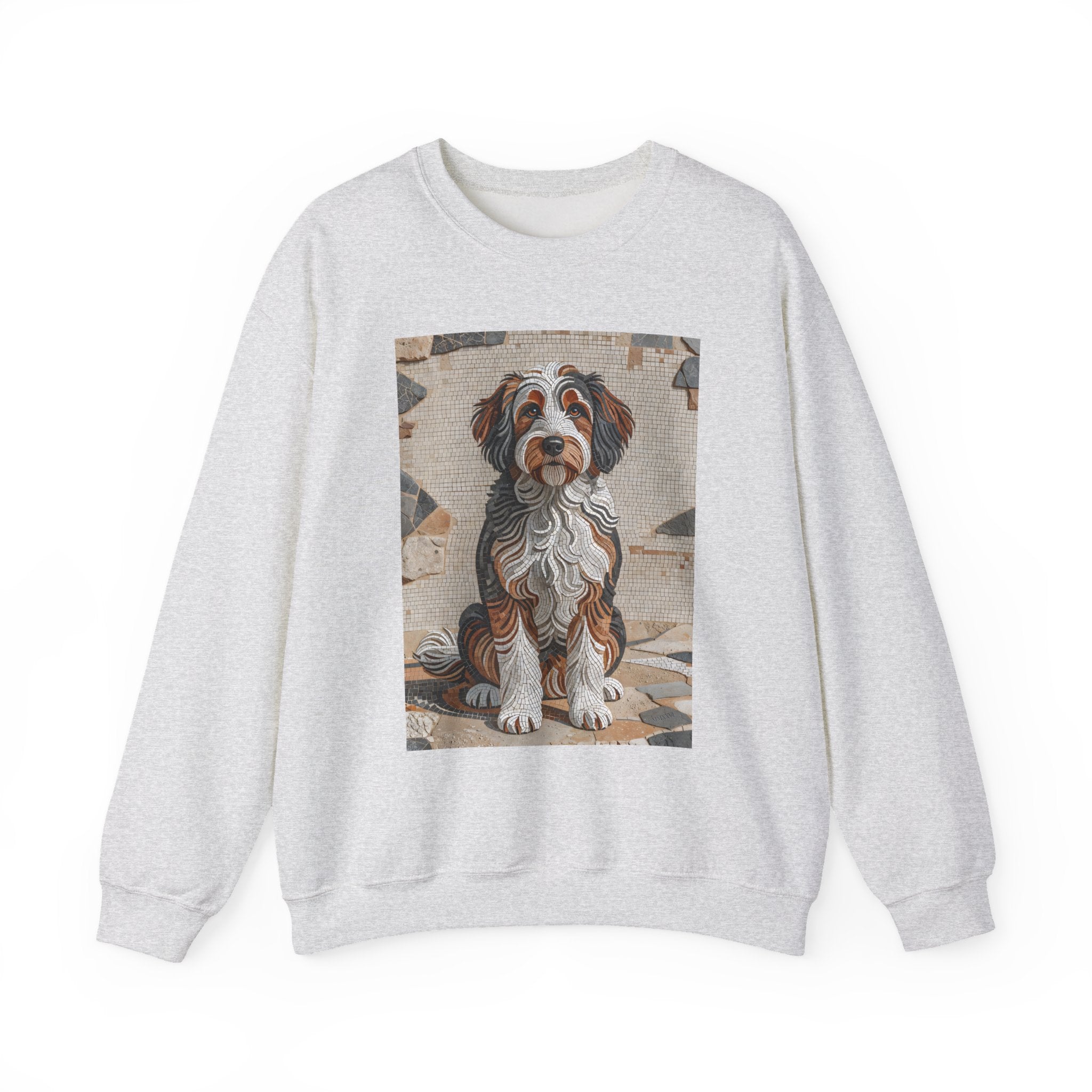 Bernedoodle Sweatshirt | Living Work of Art Collection | Mosaic Style