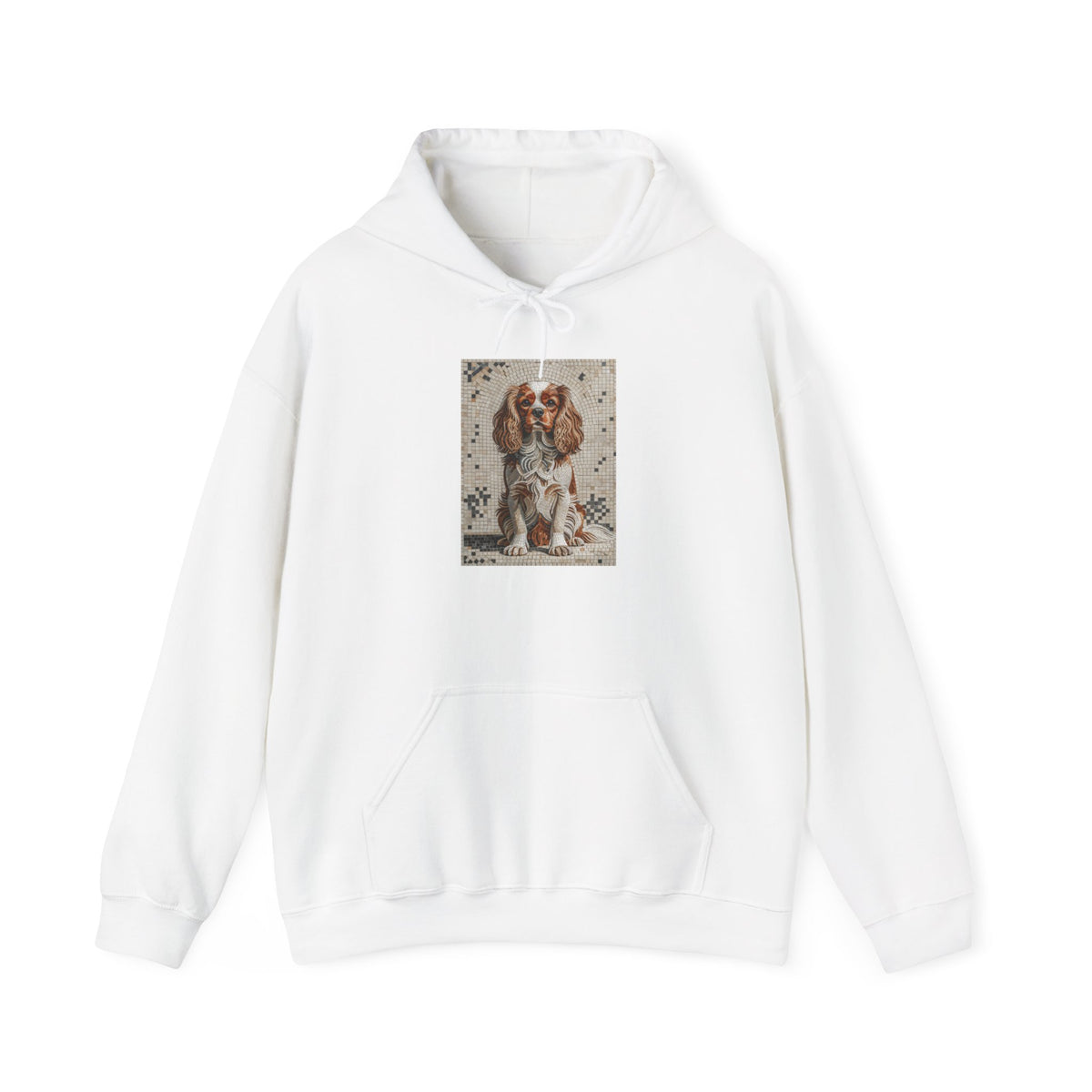 Cavalier King Charles Spaniel Hoodie | Living Work of Art Collection | Mosaic Style