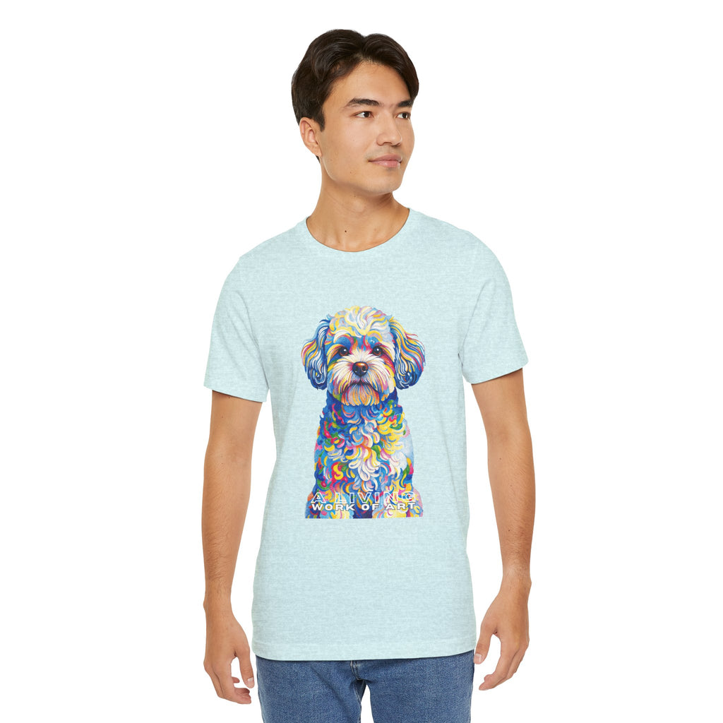Shih-Poo T Shirt | Living Work of Art Collection | Pointillism Style