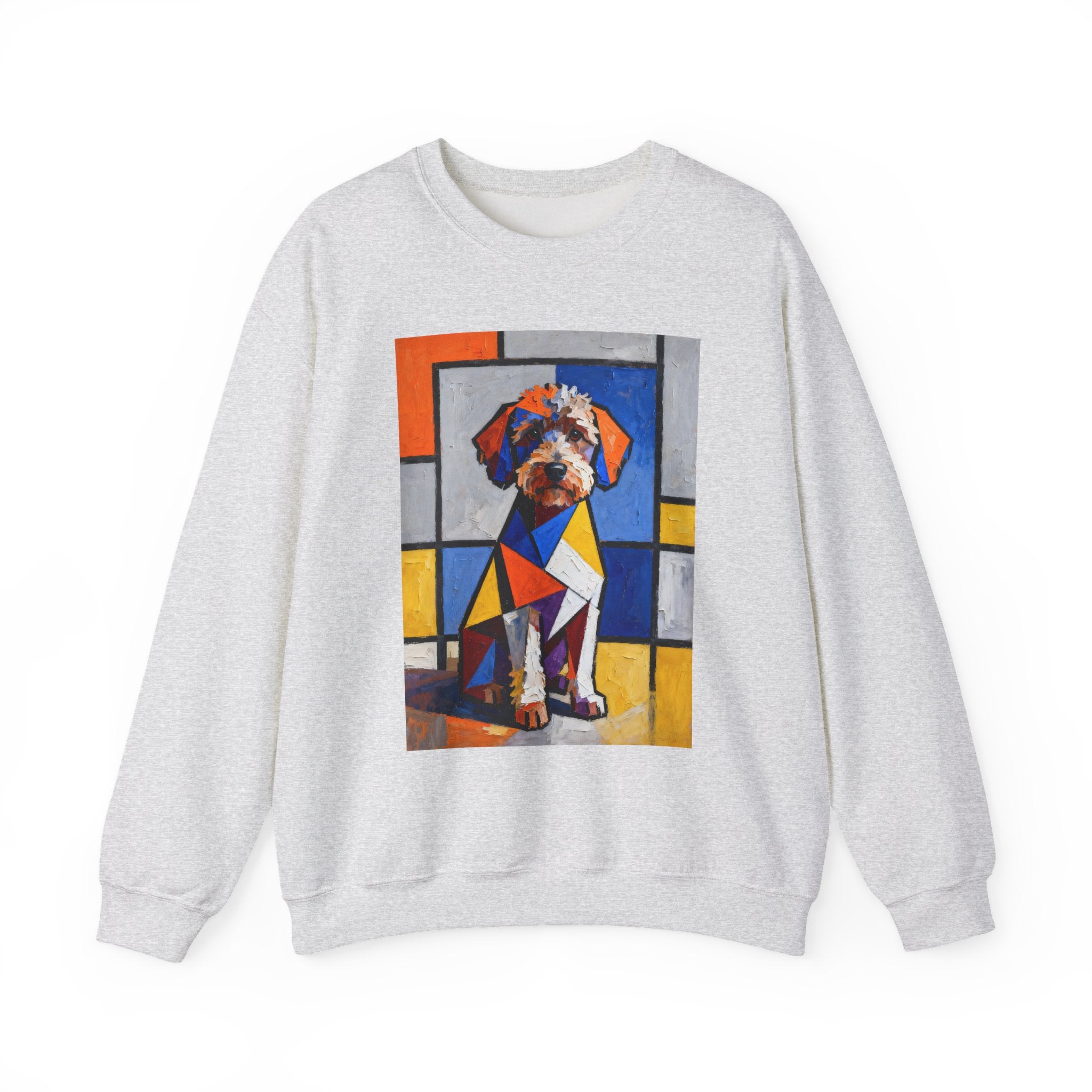 Schnoodle Sweatshirt | Living Work of Art Collection | Cubist Style