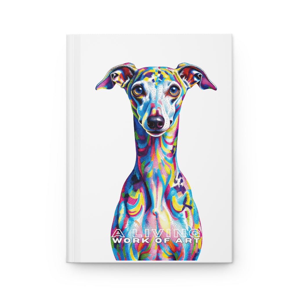 Italian Greyhound Notebook | Living Work of Art Collection | Pointillism Style