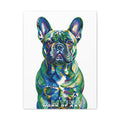 French Bulldog Canvas Wall Art | Living Work of Art Collection | Pointillism Style Print