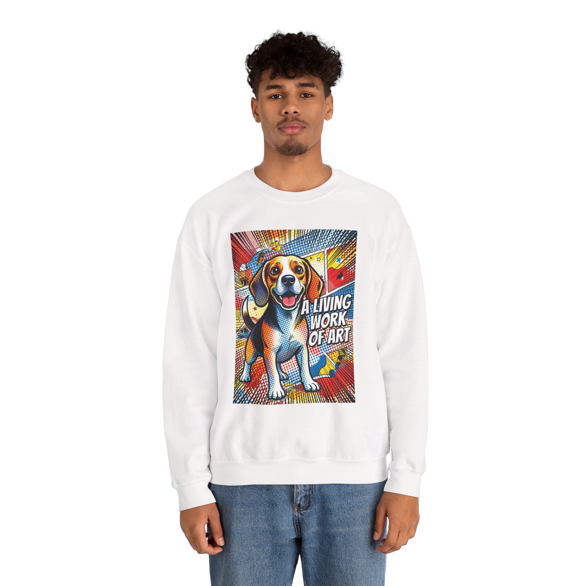 Beagle Sweatshirt | Living Work of Art Collection | Pop Art