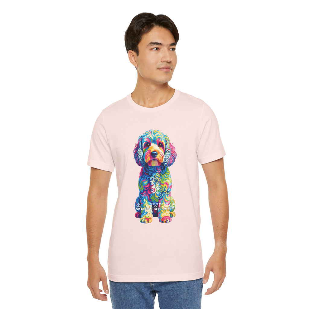 Cockapoo T Shirt | Living Work of Art Collection | Pointillism Style