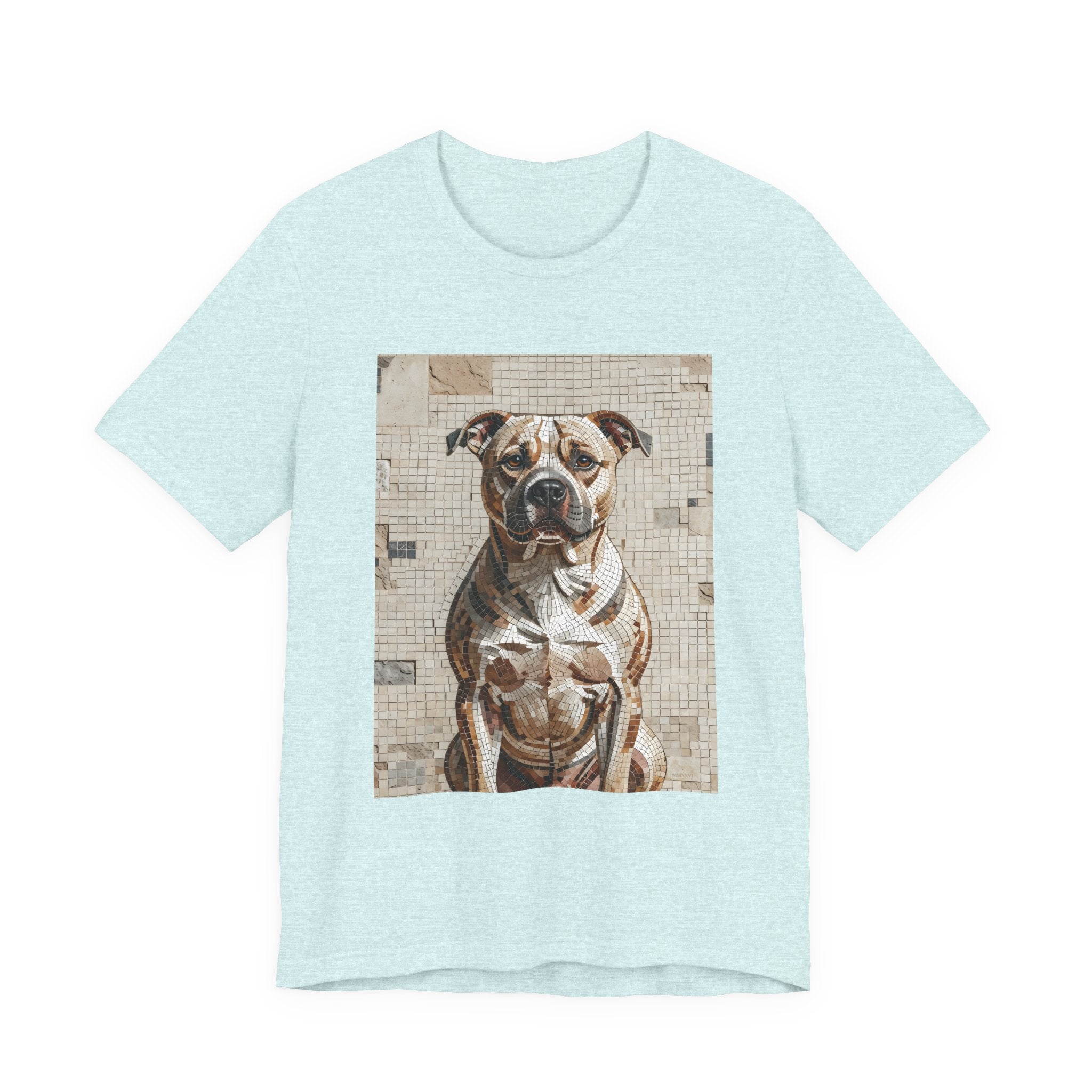 Staffordshire Bull Terrier T Shirt | Living Work of Art Collection | Mosaic Style
