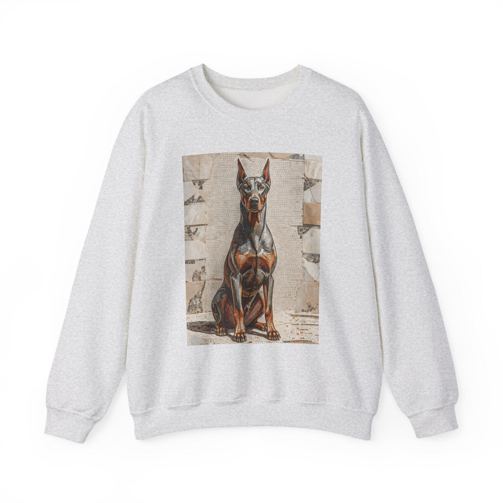 Doberman Pinscher Sweatshirt | Living Work of Art Collection | Mosaic Style