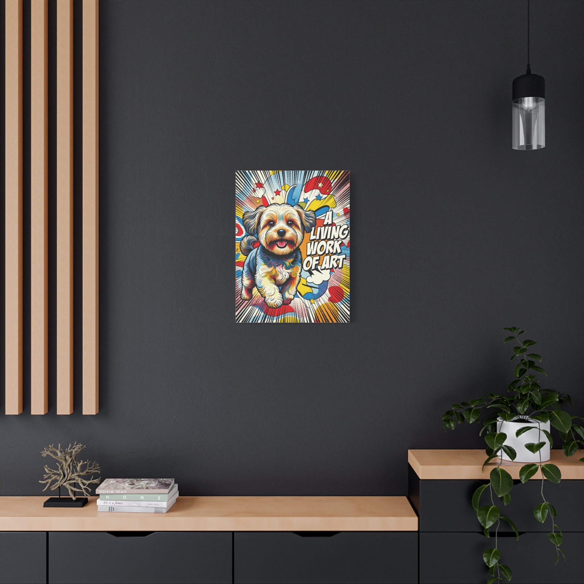 Yorkipoo Canvas Wall Art | Living Work of Art Collection | Pop Art Print