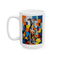 Italian Greyhound Coffee Mug | Living Work of Art Collection | Cubist Style