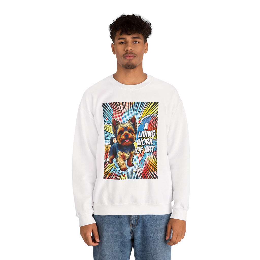 Yorkshire Terrier Sweatshirt | Living Work of Art Collection | Pop Art