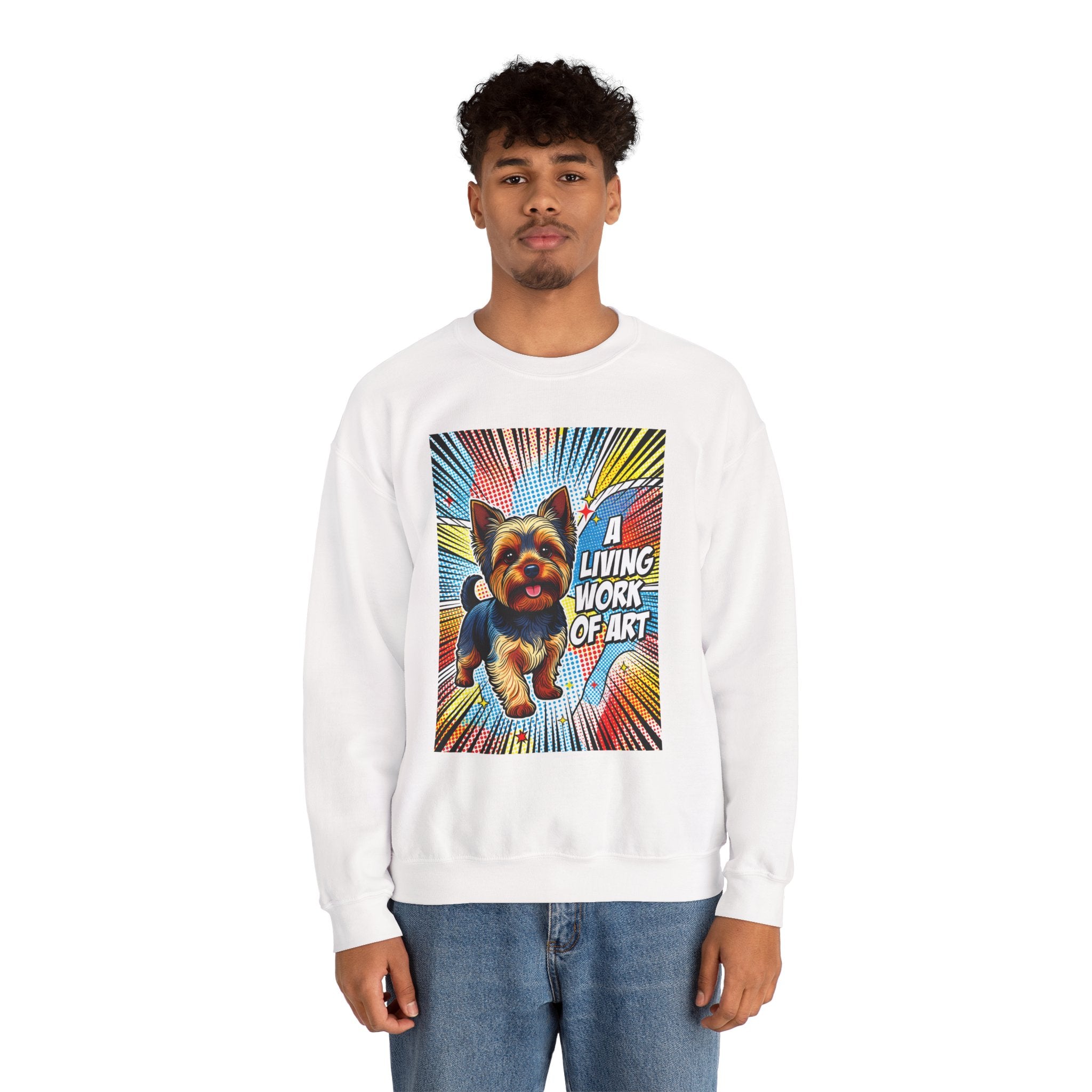 Yorkshire Terrier Sweatshirt | Living Work of Art Collection | Pop Art