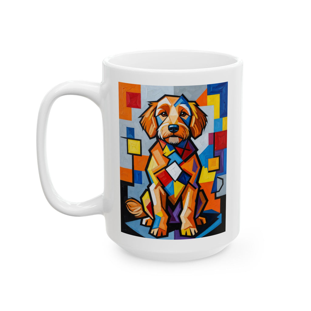 Goldendoodle Coffee Mug | Living Work of Art Collection | Cubist Style
