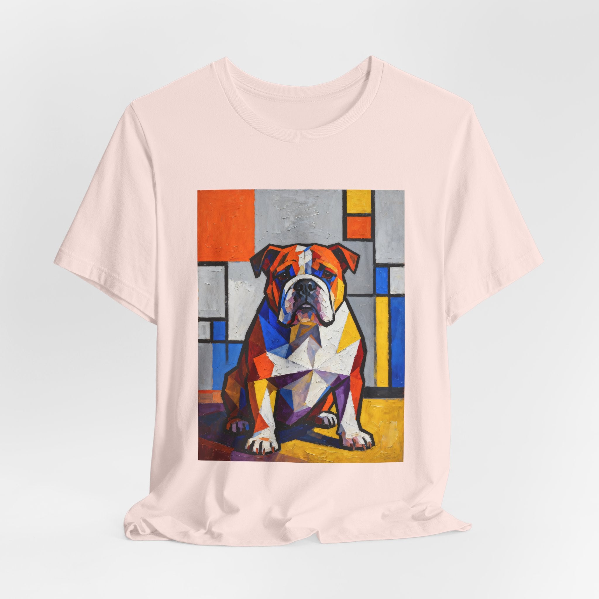 Bulldog T Shirt | Living Work of Art Collection | Cubist Style