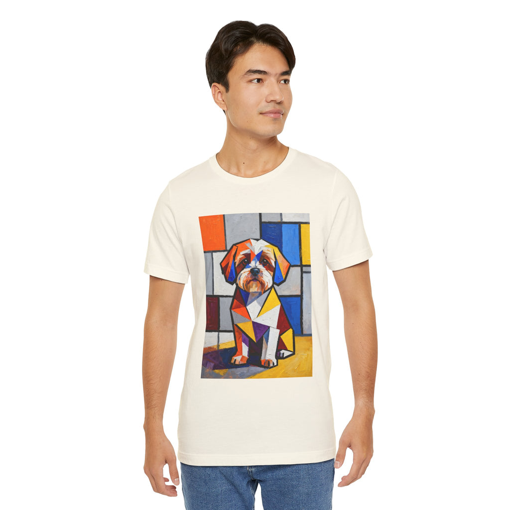 Shih-Poo T Shirt | Living Work of Art Collection | Cubist Style