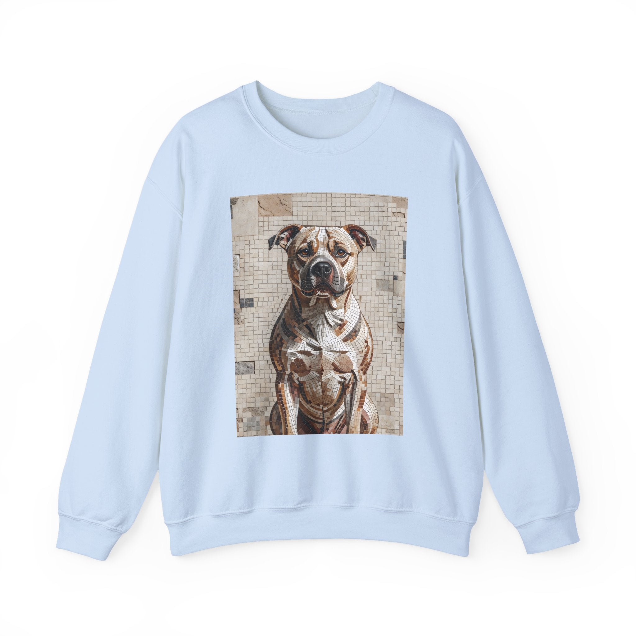 Staffordshire Bull Terrier Sweatshirt | Living Work of Art Collection | Mosaic Style
