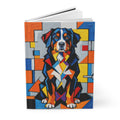 Bernese Mountain Dog Notebook | Living Work of Art Collection | Cubist Style
