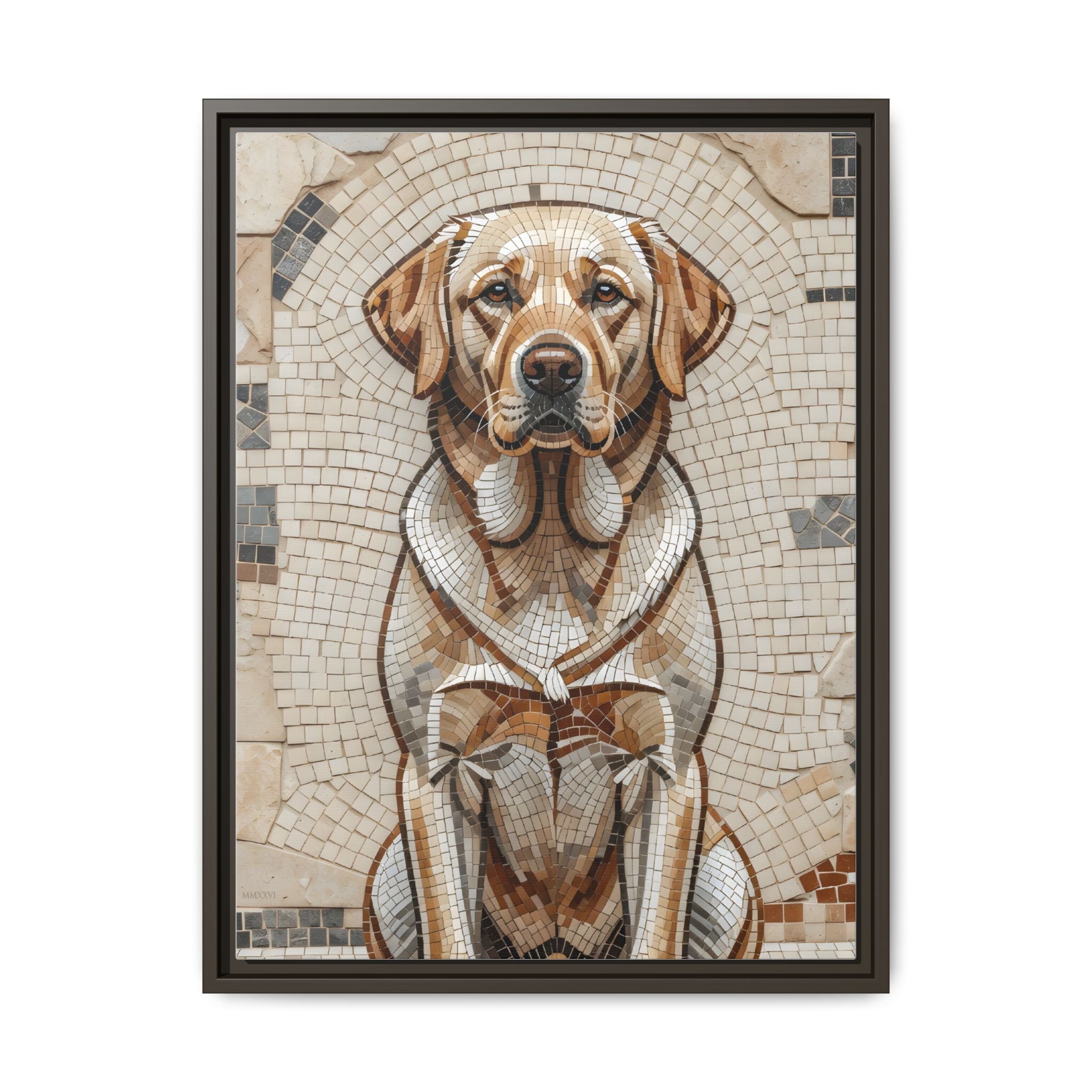 Labrador Retriever Canvas Wall Art | Living Work of Art Collection | Mosaic Style Print