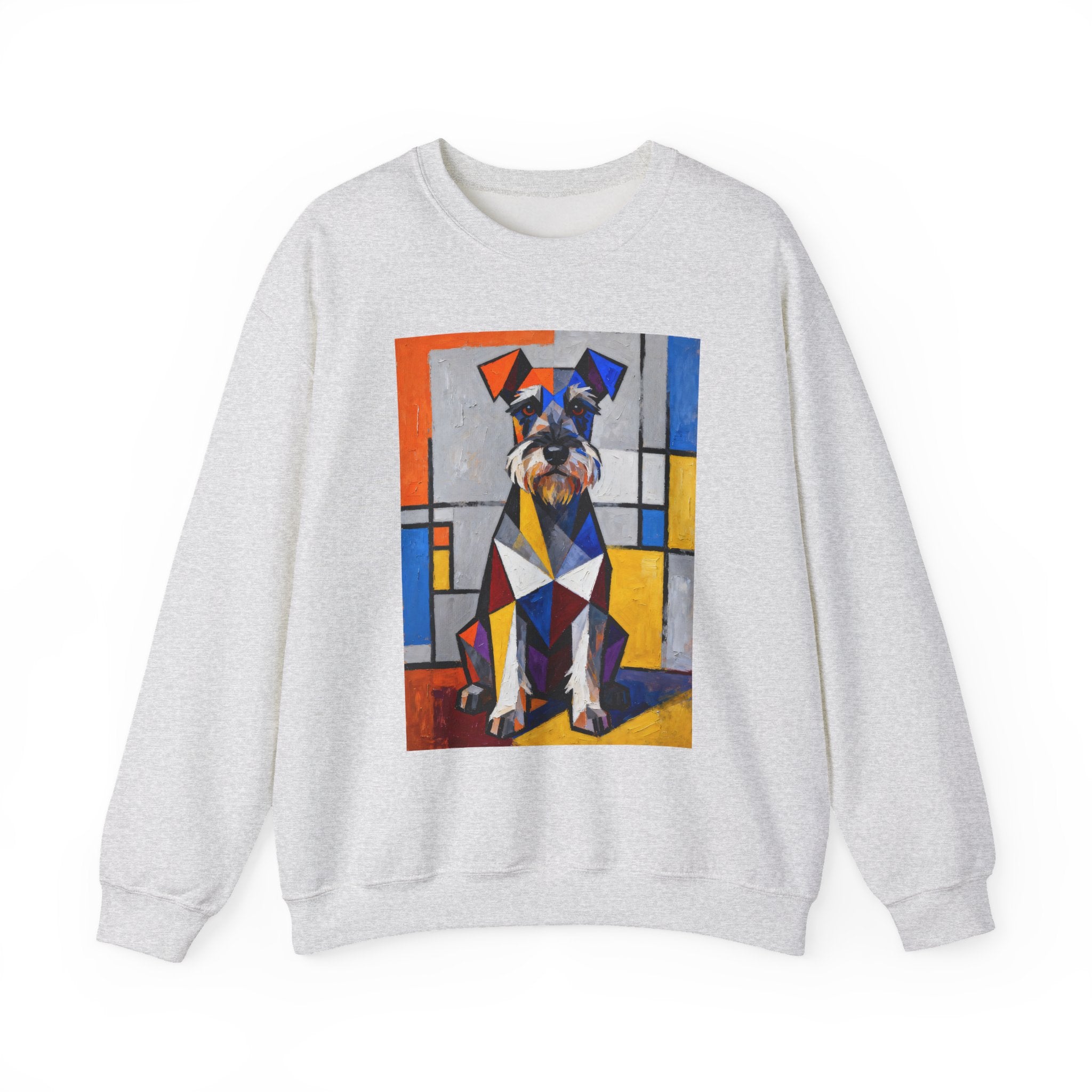 Schnauzer Sweatshirt | Living Work of Art Collection | Cubist Style