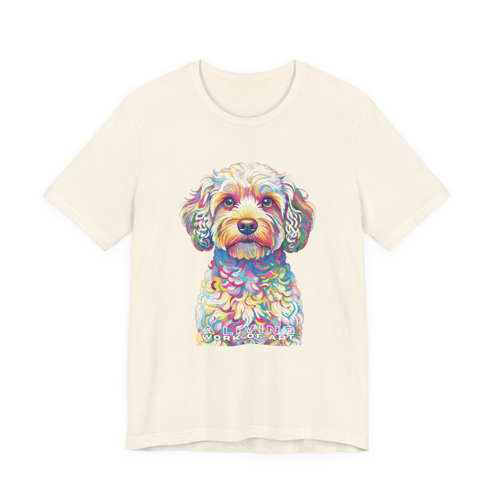 Cavapoo T Shirt | Living Work of Art Collection | Pointillism Style