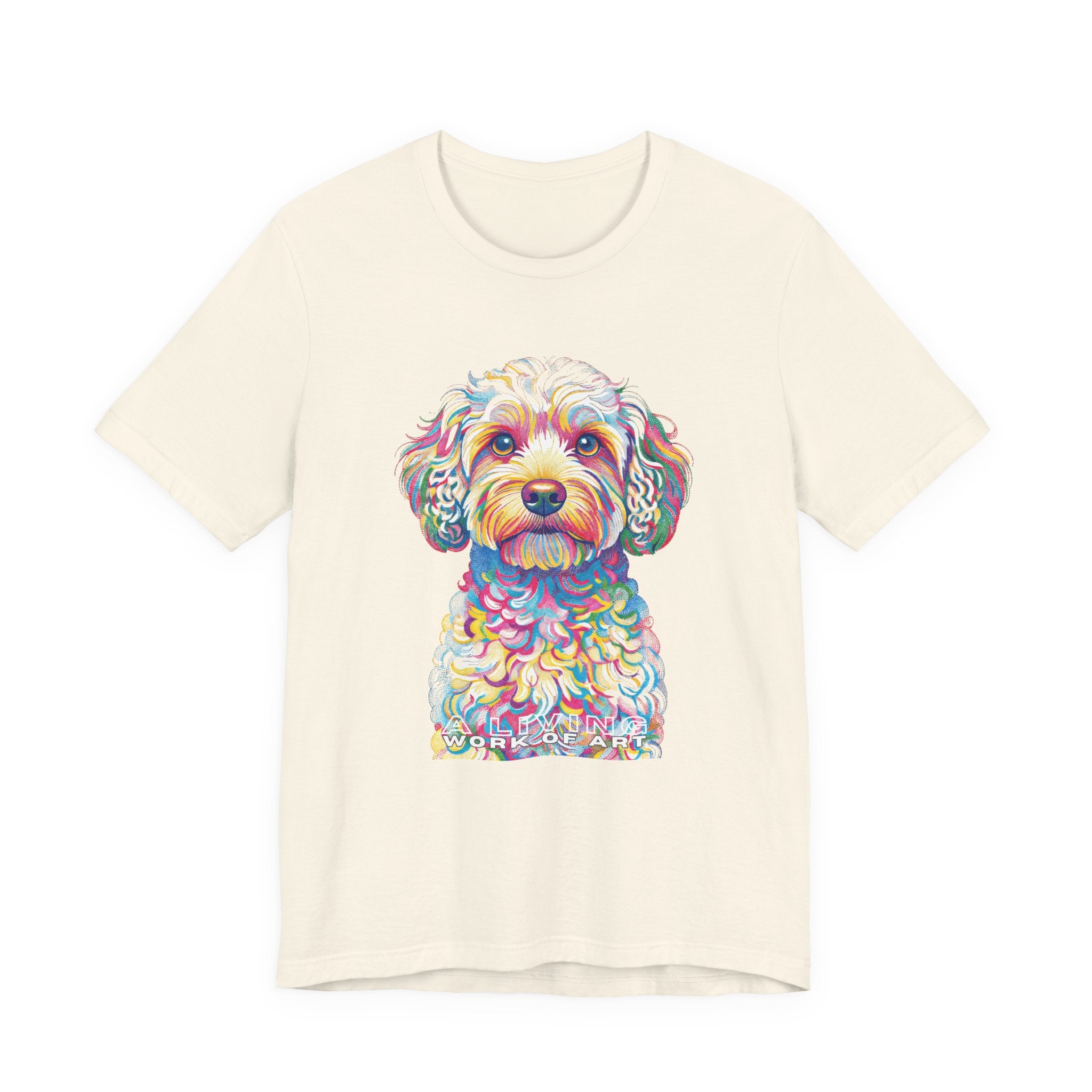 Cavapoo T Shirt | Living Work of Art Collection | Pointillism Style