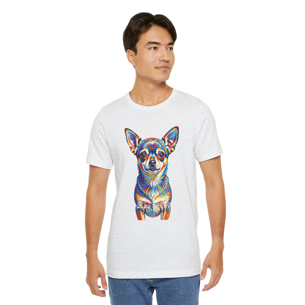Chihuahua T Shirt | Living Work of Art Collection | Pointillism Style