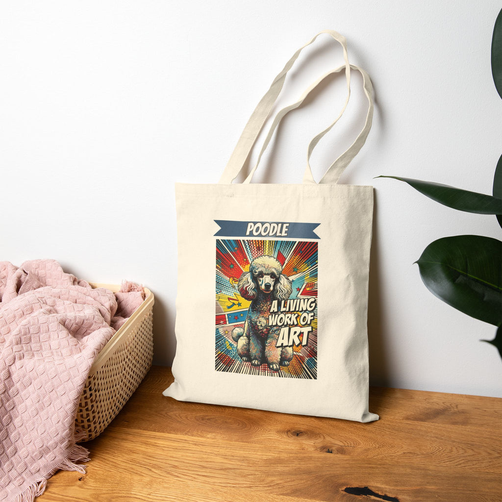 Poodle Tote Bag | Living Work of Art Collection | Pop Art