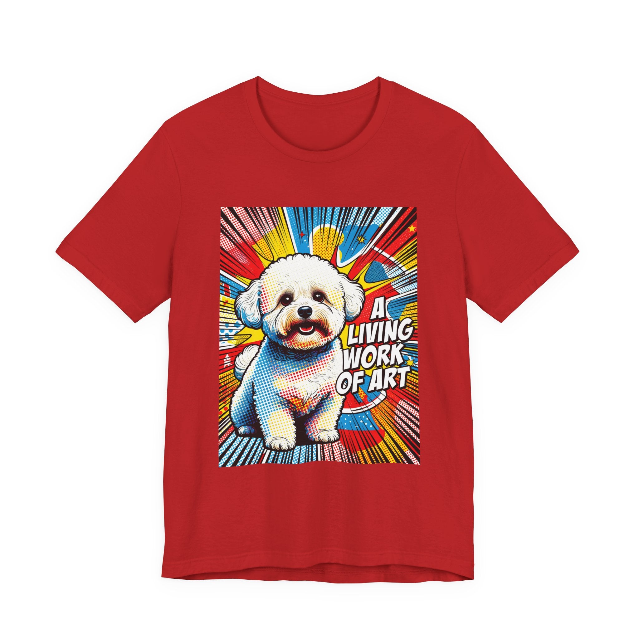 Bichon Frise T Shirt | Living Work of Art Collection | Pop Art