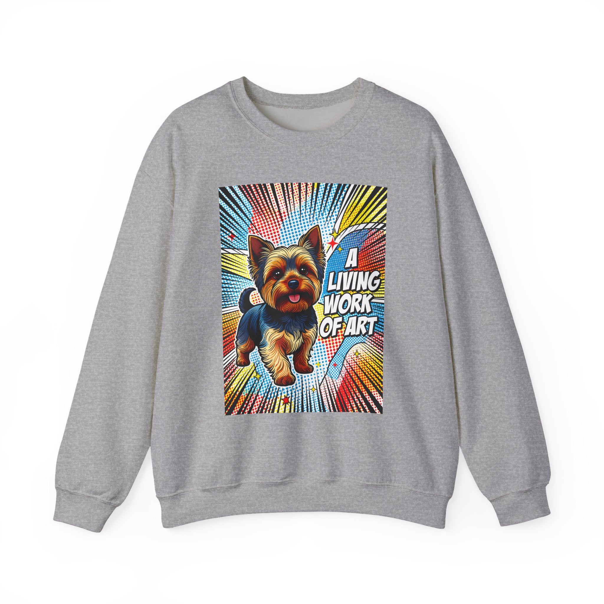 Yorkshire Terrier Sweatshirt | Living Work of Art Collection | Pop Art