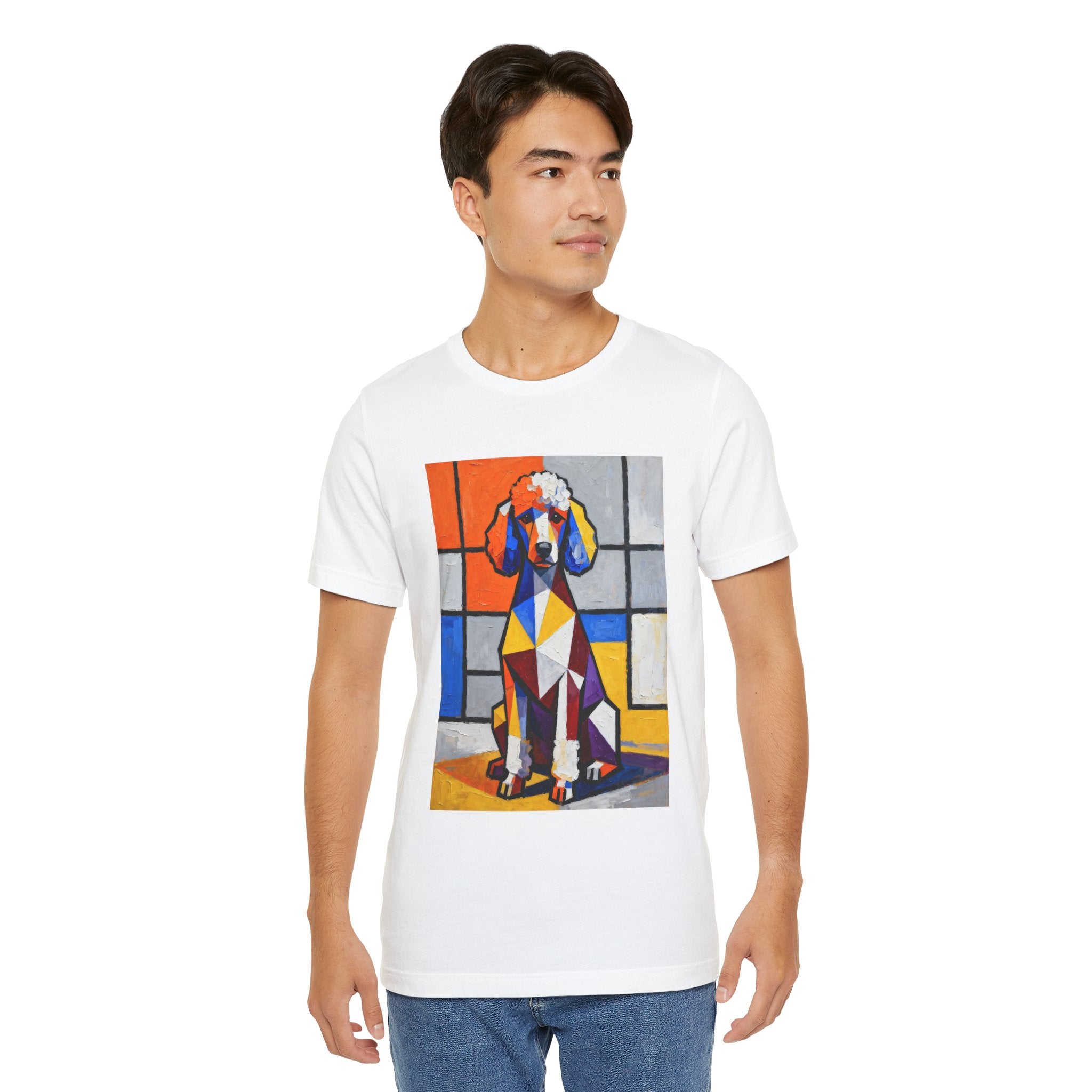 Poodle T Shirt | Living Work of Art Collection | Cubist Style